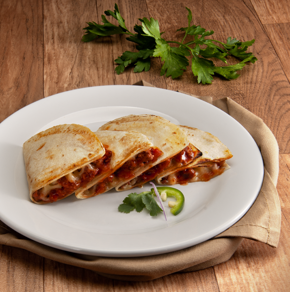 Imagen receta Quesadillas de carne molida y Tomates Molidos Condimentados